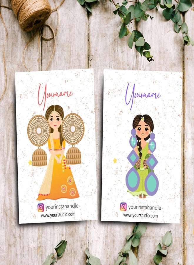 Yellow Nuts Personalized Jewellery Display Cards Tags 48 Pcs Earrings Bracelet Necklace Cartoon Decorative (48) - Image 1